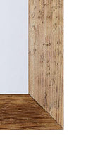 MO.WA Specchio da parete legno rustico abete finitura naturale Misura esterna cm. 56x147 da appendere sia in verticale che in orizzontale. Made in Italy.