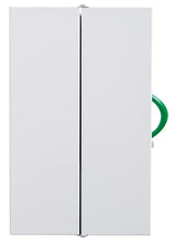 Armadietto per farmacia bianca 2 ante chiusura magnetica e serratura a chiave L52 x H54 x P20 cm