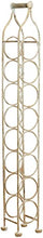 Biscottini Porta Bottiglie in Ferro battuto Finitura Bianca Anticata L12xPR12xH105 cm