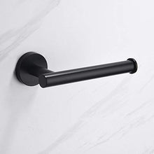 Melairy Bagno Porta Carta Igienica 304 SUS Acciaio Inossidabile con Montaggio a Muro Design Moderno Nero