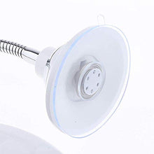 Faus Koco. Ingrandimento 10X LED Rotazione a 360 Gradi Ventosa Tubo in Metallo Specchio Rotondo/Specchio/Specchio Appeso
