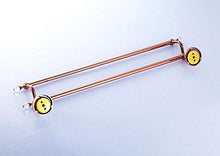 PYROJEWEL Bar Parete Rail Parete Rail Rack cremagliera Gancio di Rame Doppio Ciondolo Bagno Pole Bagno Rosa lingotto d'oro da Bagno mensola da Bagno