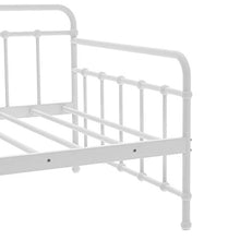WGYDREAM Letto Struttura Letto Letto Singolo in Metallo Bianco Base per Rete Solida Ampio Spazio di Archiviazione per Adulti Bambini Bambini, 90 X 200 Cm