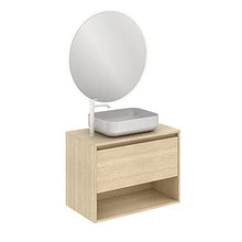 AMIZUVA NIWA TOP Mueble+Lavabo 1 Cajón 1 Hueco Roble Arenado