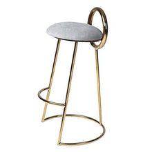 CMX-Barhocker Sgabello da Bar Contemporaneo Imbottito con Schienale Alto, sedie da Bar per Isola Cucina