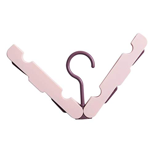 Rlmobes - Appendiabiti pieghevole, multifunzione, portatile, da viaggio, pieghevole, colore: Rosa