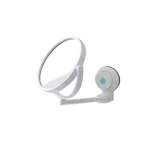 MMWYC Specchio Pieghevole a Ventosa Specchio da Parete for Appendere Il Bagno Specchio for Trucco Regolabile for Specchio Rimovibile