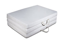 EvergreenWeb - Materassino Futon Pieghevole salvaspazio, Materasso Singolo 80x200 in Waterfoam Sfoderabile in Tessuto Anallergico e Traspirante Alto 9 cm rigità media FUTON Easy Col. Assortiti