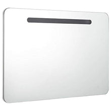 Tidyard Armadietto Bagno con Specchio e LED 80x11x55 cm