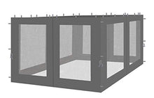 Quick-Star 4 pareti Laterali con zanzariera per Gazebo Rank 3 x 4 m Parete Laterale Antracite.
