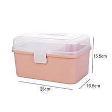 Plastica Pronto Soccorso Container Bin Famiglia Kit di Emergenza Storage Box Organizzatore Medicina Box w/Vassoio Staccabile