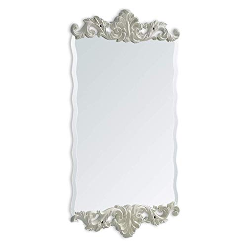 Specchio da Parete Specchi da Trucco per Soggiorno Rettangolo, Specchio da toeletta Specchio da toeletta Specchio a Figura Intera Specchio da toeletta per Bagno (Colore: Bianco)