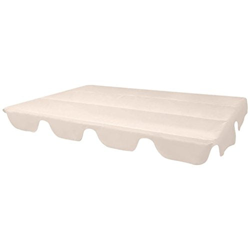 Shengfeng Copertura Baldacchino di Ricambio per Dondolo da Giardino Beige 249x185 cm.Copertura Gazebo Copertura pergolato Copri pergolato Copertura Impermeabile Copertura Esterno