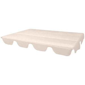 Shengfeng Copertura Baldacchino di Ricambio per Dondolo da Giardino Beige 249x185 cm.Copertura Gazebo Copertura pergolato Copri pergolato Copertura Impermeabile Copertura Esterno