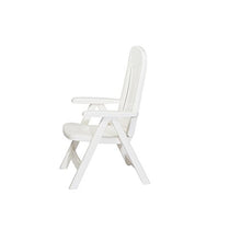 Sieger 828 / W KT Contessa Poltrona Multiposizione Regolabile Dossier Sintesi di Resina Bianca 66 x 65 x 108 cm