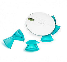 Scatola per pillole portatile, portapillole con timer sveglia Pill Dispenser, per Pillole Vitamin Olio di Pesce Aiuta gli anziani,Rosso