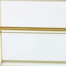 Mavis Laven Scatola portaoggetti per Cosmetici da Tavolo, Organizer per cancelleria Multifunzionale con 2 Scomparti per Display da Tavolo Strumento cosmetico per Uso Domestico (Oro)