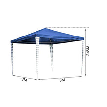 Hengda - Gazebo da Giardino, 3 x 3 m, Protezione UV, per Feste, Matrimoni, Giardino, Campeggio, Facile da installare