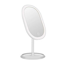 Specchio per Il Trucco, Specchio per Il Trucco da Tavolo Illuminato A LED con Luci E Oscuramento del Touch Screen con Piedistallo Antiscivolo Specchi Cosmetici Portatili