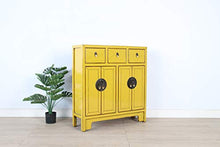 Yajutang Cassettiera cinese 25 cm profondità orientale/asiatica giallo