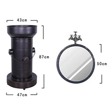 YRRA Autoportante Mobile Bagno con Lavabo, Mobile Lavabo Bagno con Rubinetto e Scarico Stile Industriale, 18,5"x 16,9" x 34,2",Bathroom Sink d