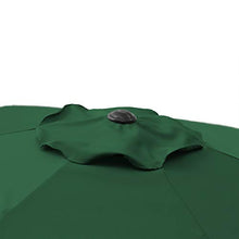 Ribelli Ombrellone Parasole ombrellone da Giardino ombrellone da Spiaggia Balcone Protezione dal Sole, colorazione:Verde Scuro, Diametro:270 cm