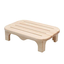XuZeLii Sgabello da Toilette Accovacciato Piede Sgabello di Legno Solido Piccolo Sgabello poggiapiedi Soggiorno Ufficio Bagno Sgabello Antiscivolo in Legno Sgabello Adatto per WC