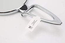 Specchio cosmetico Mirro con ingrandimento a Doppia Faccia per Bagno Camera da Letto (Argento)