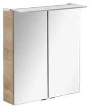 Fackelmann LED specchio da bagno 60 cm Rovere Chiaro efficienza energetica A + + Serie B. perfetto