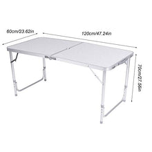 Nicoone 4Ft 100Kg Pieghevole Da Tavolo Cavalletto Camping Partito Picnic BARBECUE Stallo Graden Coperta