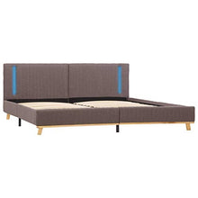 SKM Giroletto con LED Grigio Talpa in Tessuto 160x200 cm (27.45kg)
