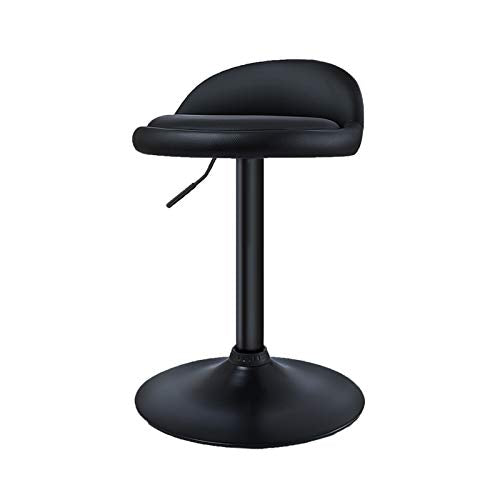 C-J-X STOOL/CHAIR Sgabello da Ufficio per Il Personale, Sedia da Conferenza in PU Nera Sgabello da Bar Girevole in Pelle da Bar Club Sgabello da Bar per La Colazione(Size:38 * 47-63CM)