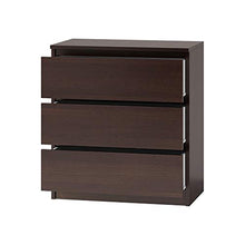 Selsey Cassettiera CLINO 4 (3 cassetti, Marrone Scuro)