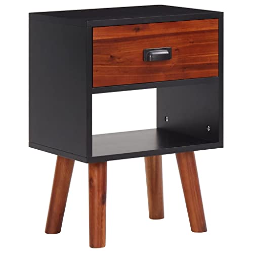 lyrlody Comodino, Multiuso 15.7inx11.8inx22.8in Pratico Comodino Stabile Elegante con Cassetto per Soggiorno
