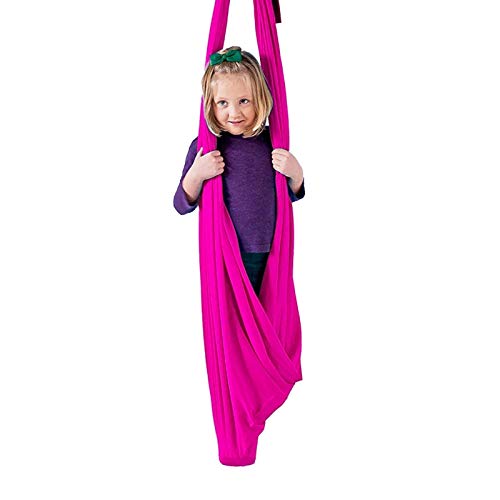 QHY Amaca Amaca per Terapia Sensoriale Portatile Amaca Coperta Terapia Altalena per Bambini Terapia Sensoriale Altalena E Autistica Altalena Bambini (Color : Rose Red, Size : 1.5x2.8m)