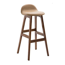 LXYPLM Sgabello Sedie Bar Barstools Sedia da Bar in Ecopelle for Il Tempo Libero, sedie, Colazione in Legno massello, sgabelli da Pranzo for Cucina Cafe Pub Arredo Bar Cucina (Color : Camel)