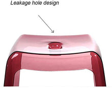 zaizai Sedile for Doccia, Sgabello in plastica for Anziani, Donne in Gravidanza, Bambini Leggero Portatile, Antiscivolo, Passaggio for Uso Domestico Multiuso