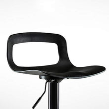 SHPEHP Sgabello da bar multifunzionale Sedia da lavoro ergonomica Regolazione idraulica del sedile Sedia da lavoro girevole regolabile in altezza Sedia da disegno senza braccioli per tatuaggio-black