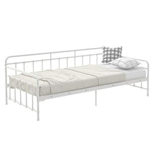 WGYDREAM Letto Struttura Letto Letto Singolo in Metallo Bianco Base per Rete Solida Ampio Spazio di Archiviazione per Adulti Bambini Bambini, 90 X 200 Cm