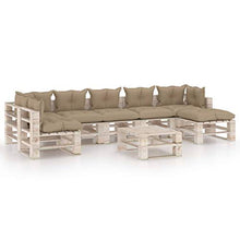vidaXL Divano Angolare da Giardino su Pallet Legno di Pino Impregnato
