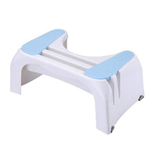 Sgabello per WC, Sgabello per WC con Gradino per Bambino e Adulto, Aiuto per Edificio Occupato Antiscivolo | Sgabello Mobile con Slot per Scheda Mobile, per Donne in Gravidanza/Anziani,Blu