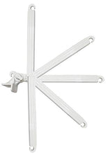 Coppia BRACCETTI per Tenda da Sole A Caduta con Supporti in Acciaio RICOPERTO in PVC, Misura 50 CM, Regolabile a 180°.Colore Bianco