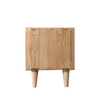 BJLWTQ Legno Solido Giapponese Doppio Colore Comodino White Oak Mobili Camera da Letto Governo di immagazzinaggio Verdi Due Cassetti