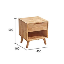 DYXYH Comodino - Divano Tavolino snack Tavolino, terminale Laterale Tavolo Comodino con immagazzinaggio del cassetto gambe in legno massello Soggiorno Mobili Camera Da Letto