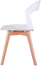 GroBKau - Set di 6 sedie da pranzo in plastica per soggiorno, sala da pranzo, ufficio, sala riunioni, ristorante, ecc. (bianco-6)