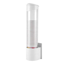 DOBO Porta Bicchieri in plastica Rigida da Parete Dispenser Tazze di plastica Due modalità di Fissaggio a Slitta su Piastra Adesiva Compresa o con Viti