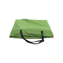 Meerweh Strandmatte XXL mit Lehne Strandliege Isomatte Picknickdecke ca. 200x60cm Lettino Prendisole, Poliestere, Verde/Grigio, 200 x 60 x 68 cm