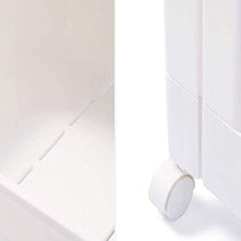 AINIYF Bagno Bagno Doccia Mensola Organizzatore Pavimento Indipendente Punch Multifunzione Cellulare Scarico in plastica da Cucina 3/4 Tier Bianco
