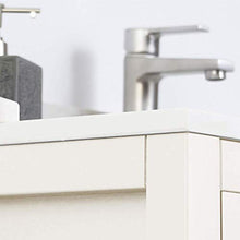 Randalsa Mobili Olive | Bianco Opaco | Manico Nero | 100 X 88,5 X 45 cm + lavabo in Ceramica