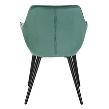WOLTU BH153ts-6 Sedie Cucina Moderne Poltrona per Camera da Letto Soggiorno in Velluto Turchese Gambe di Metallo 6 Pezzi